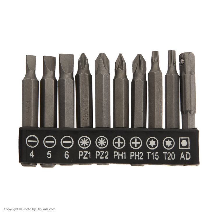 دریل پیچ گوشتی شارژی جاب مدل JB-8080 YL مجموعه 190 عددی