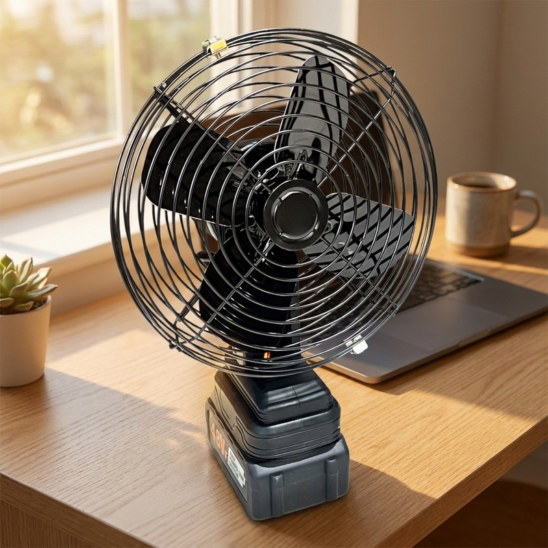 پنکه شارژی مدل شارژی لیتیومی LEF F1 باتری ۴۸ ولتی 15000 میلی آمپر