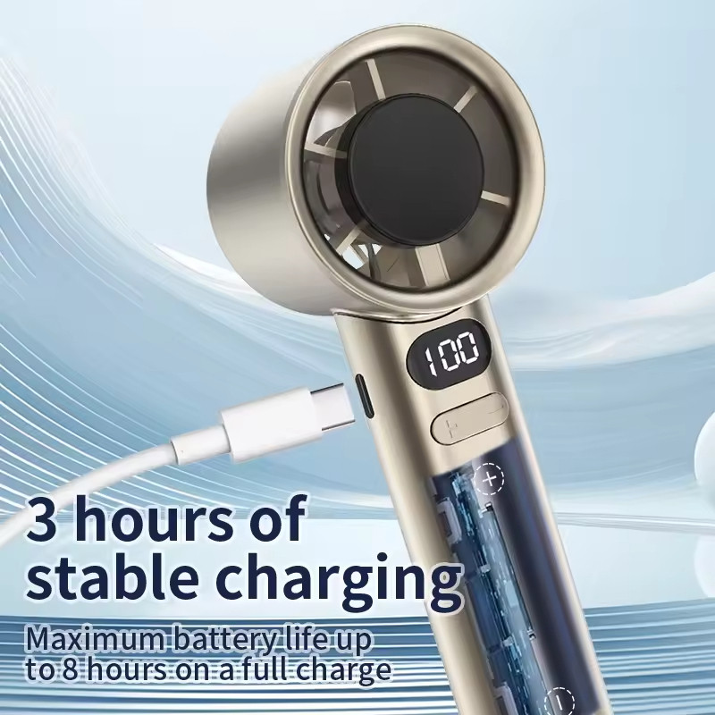 پنکه دستی شارژی مدل M11 ظرفیت 1200 میلی آمپر ساعت