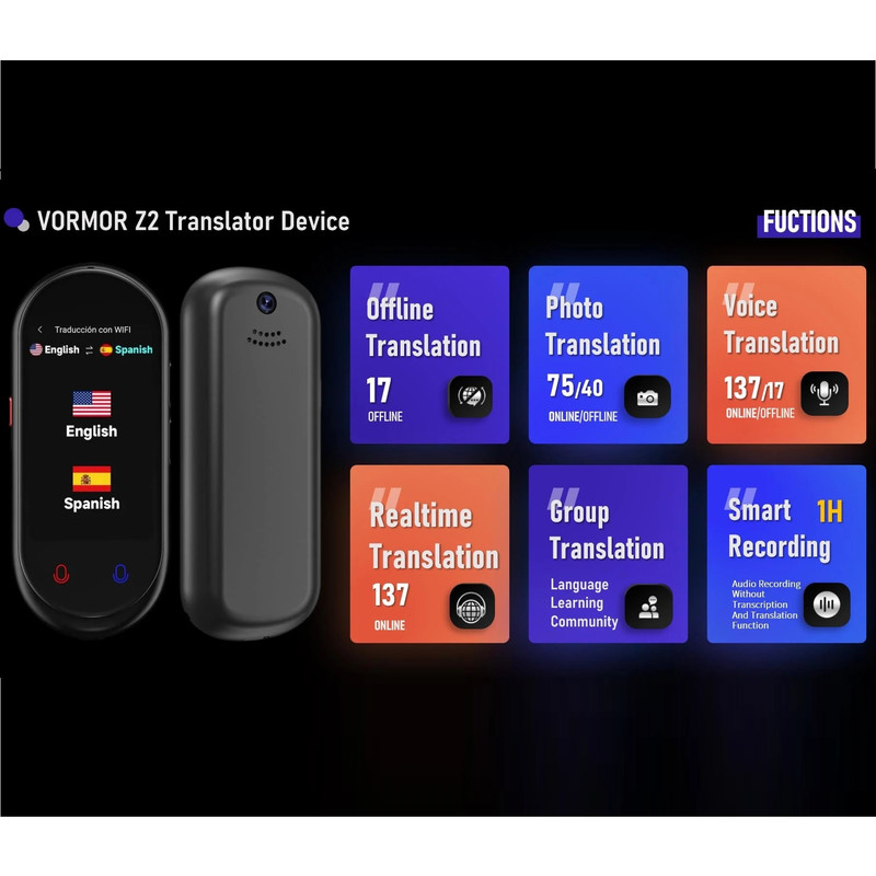 مترجم جیبی مدل VORMOR-Z2