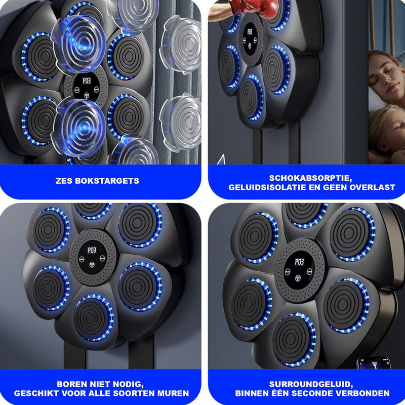 کیسه بوکس دیواری مدل MUSIC MACHINE