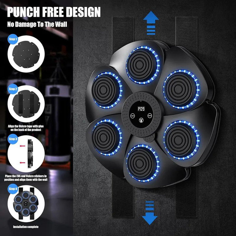 کیسه بوکس دیواری مدل MUSIC MACHINE