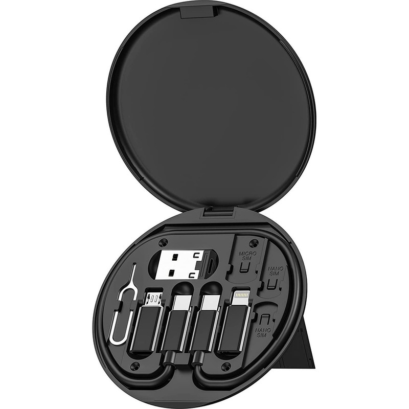 کابل تبدیل USB-C به USB-C / لایتنینگ / USB / micro USB جی بی کیو مدل MAD-01 طول 0.23 متر