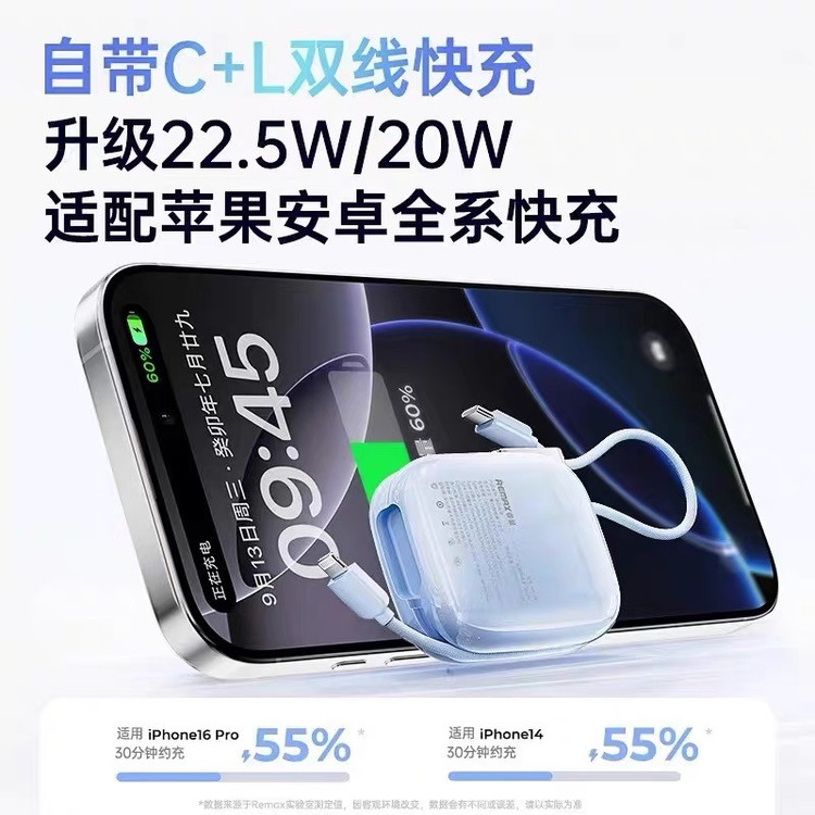 پاوربانک 22.5 وات ریمکس مدل FP-38 ظرفیت 10000 میلیآمپرساعت