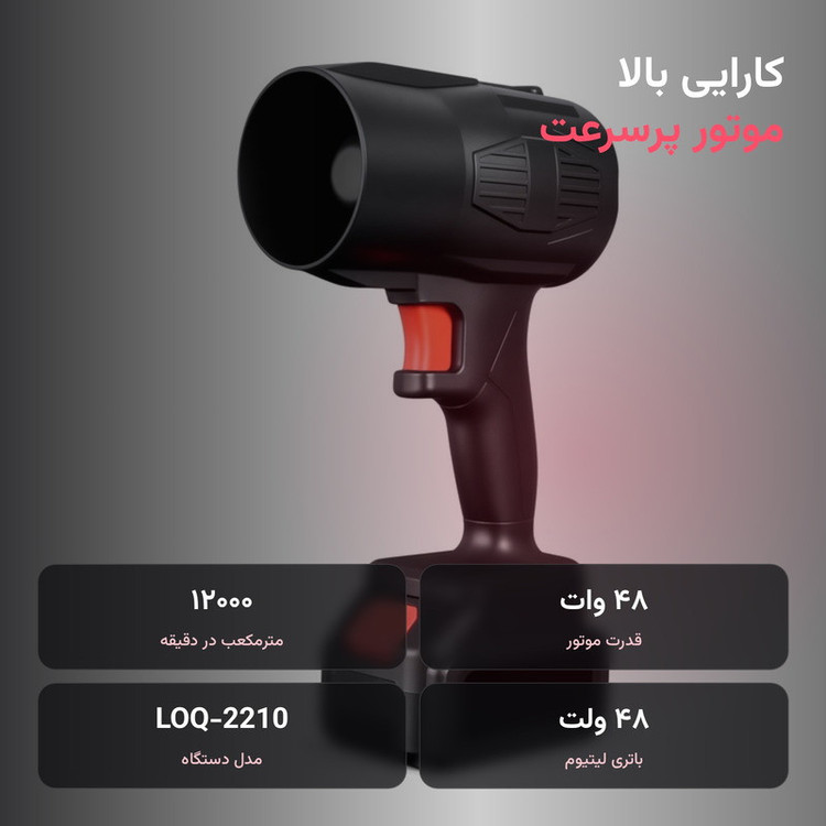 دستگاه دمنده 48 وات 35000 متر مکعب در دقیقه مدل M1