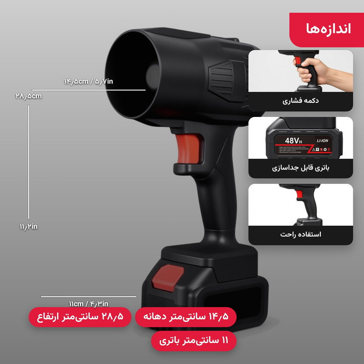 دستگاه دمنده 48 وات 35000 متر مکعب در دقیقه مدل M1