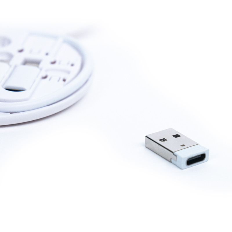 کابل تبدیل USB-C به USB-C / لایتنینگ / USB / micro-USB فوربری مدل RC190 طول 0.23 متر