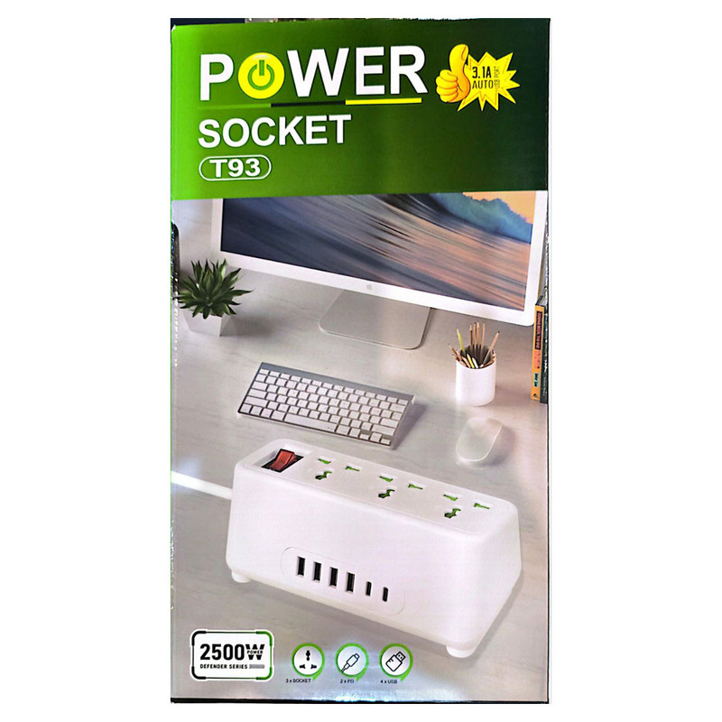 چندراهی برق مدل T93 مجهز به کابل 2 متری