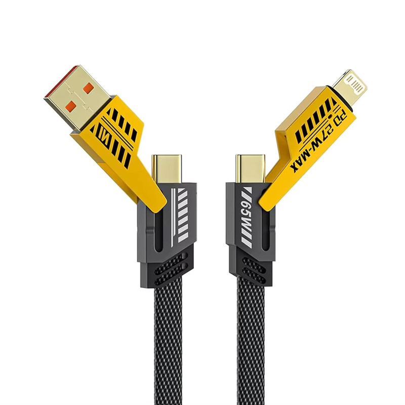 کابل تبدیل USB-C/USB به USB-C / لایتنینگ مدل BePro طول 1 متر