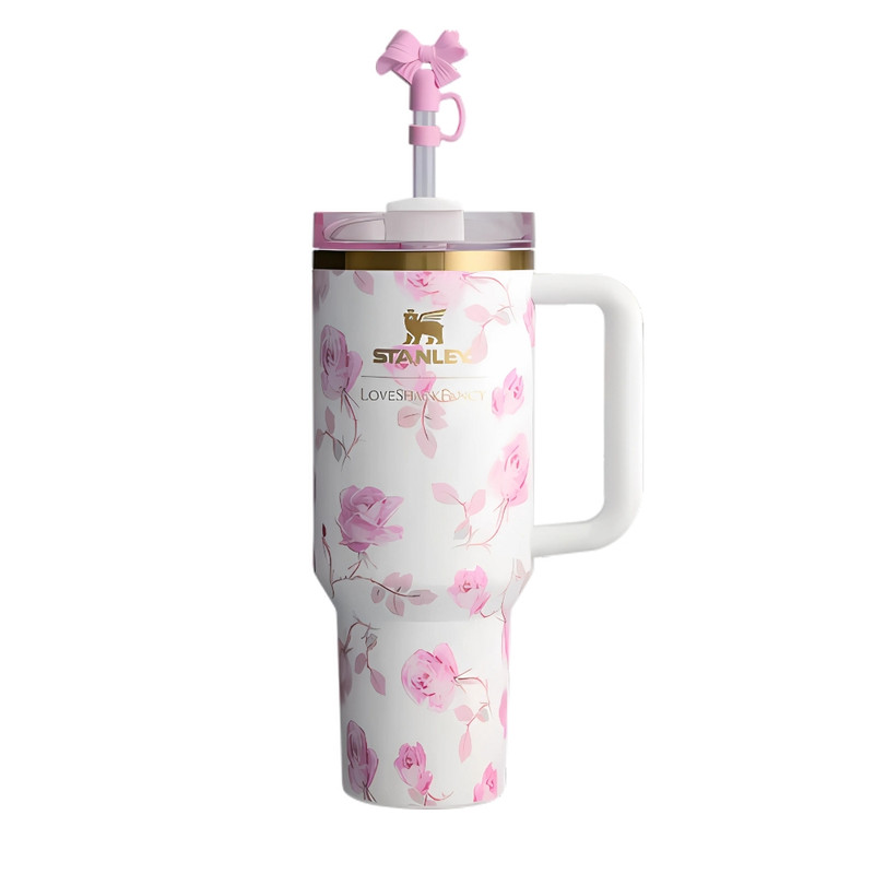 تراول ماگ مدل LoveShackFancy Holiday Quencher Limited edition گنجایش 1.18 لیتر