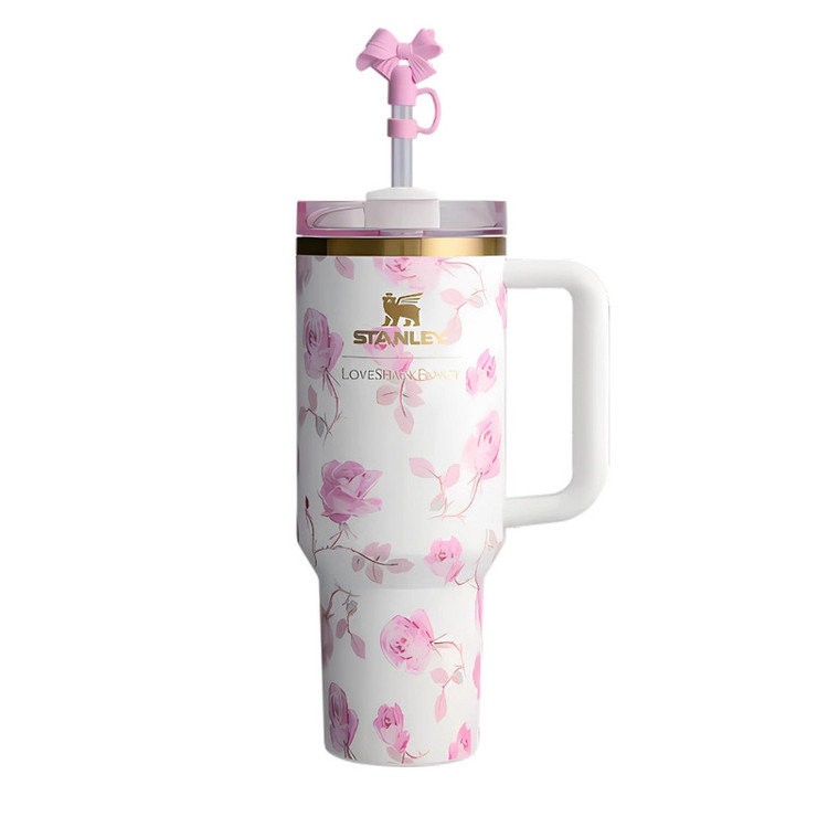 تراول ماگ مدل LoveShackFancy Holiday Quencher Limited edition گنجایش 1.18 لیتر