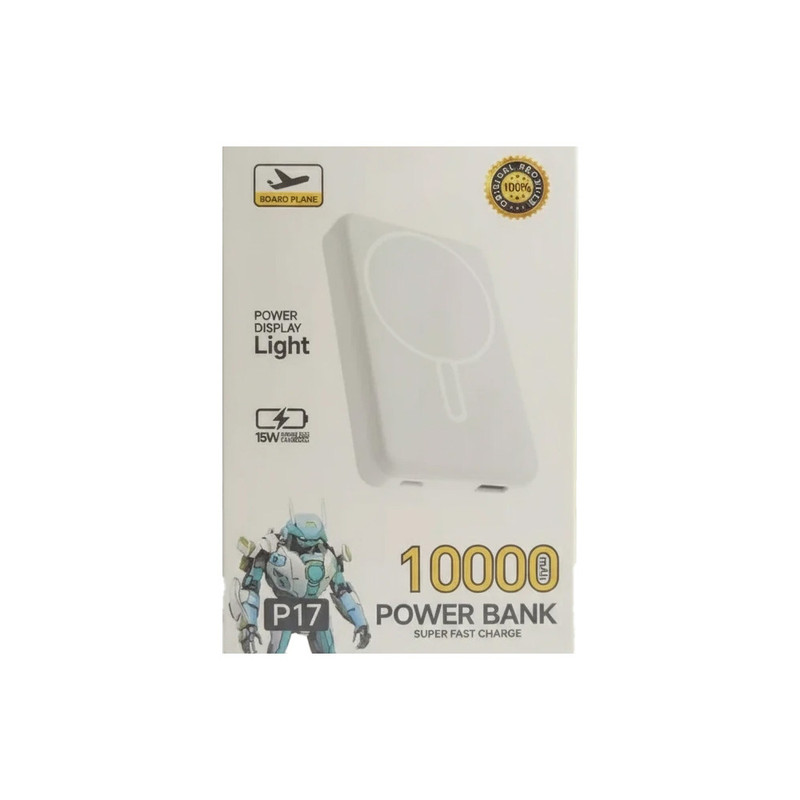 پاوربانک 15 وات مدل P17 ظرفیت 10000 میلیآمپرساعت