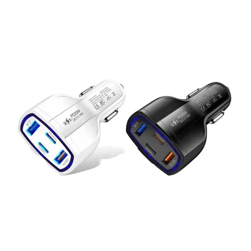 شارژر فندکی 20 وات 4 پورت مدل TE-P49