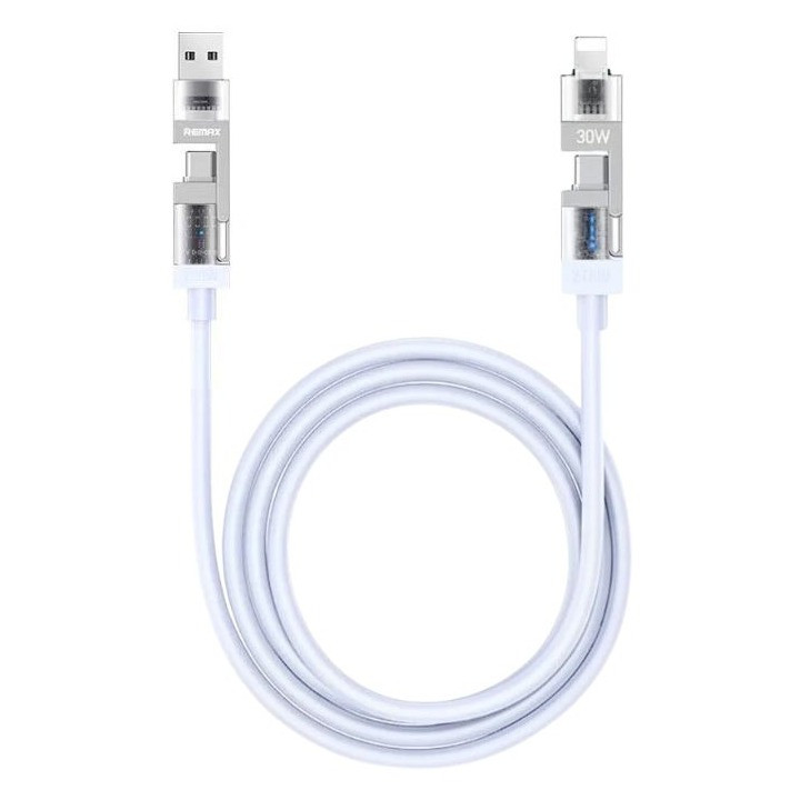 کابل تبدیل USB / USB-C به لایتنینگ / USB-C ریمکس مدل CB18 طول 1.2 متر