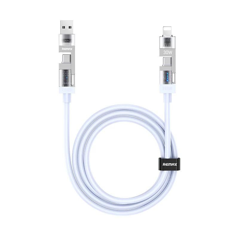 کابل تبدیل USB / USB-C به لایتنینگ / USB-C ریمکس مدل CB18 طول 1.2 متر
