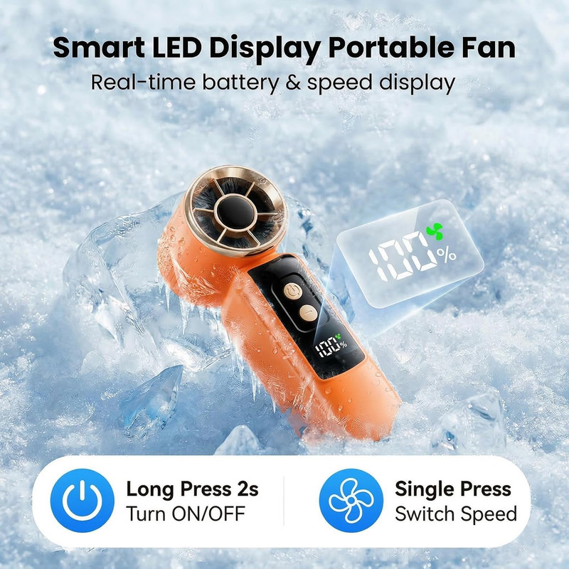 پنکه شارژی اس کا پنج هزار مدل small fan 2026 ظرفیت 3000 میلی آمپر ساعت