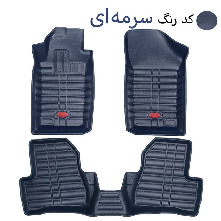 کفپوش سه بعدی خودرو بابل کارپت مدل چرمی مناسب برای پژو 207